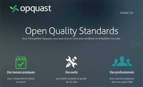 Version desktop du site Opquast
